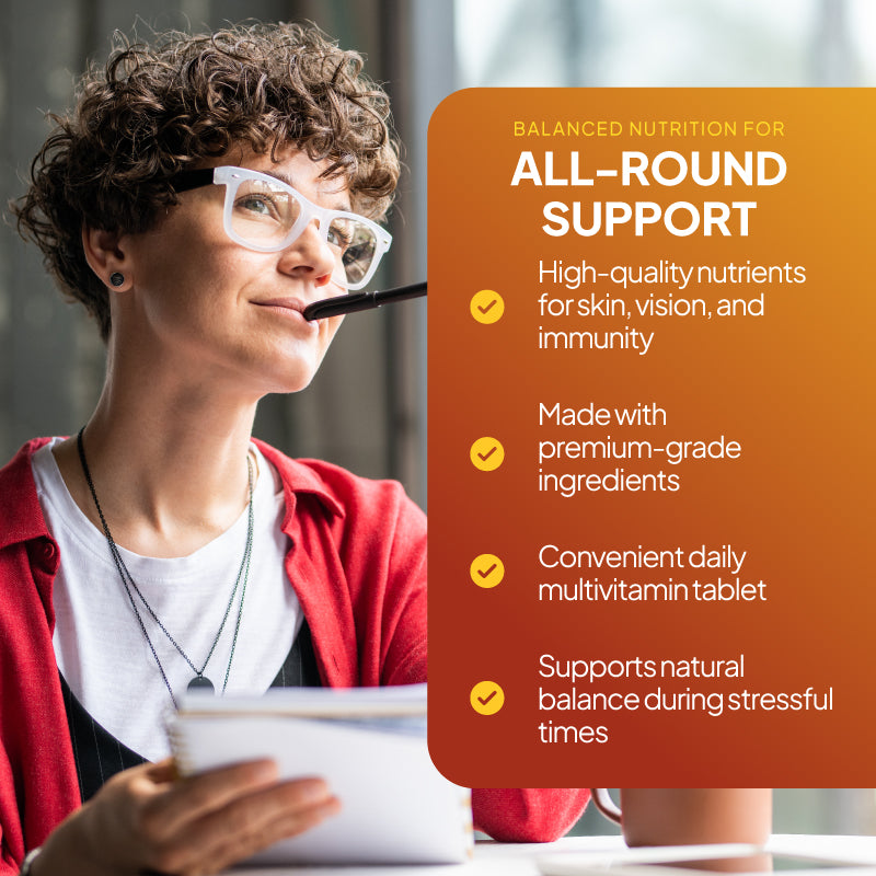 Simply Supplements A to Z Multivitamins & Minerals high quality nutrients for skin, vision and immunity