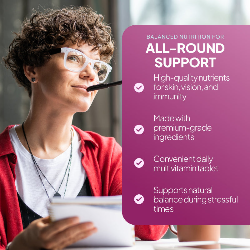 Simply Supplements A to Z Multivitamins & Minerals high quality nutrients for skin, vision and immunity 
