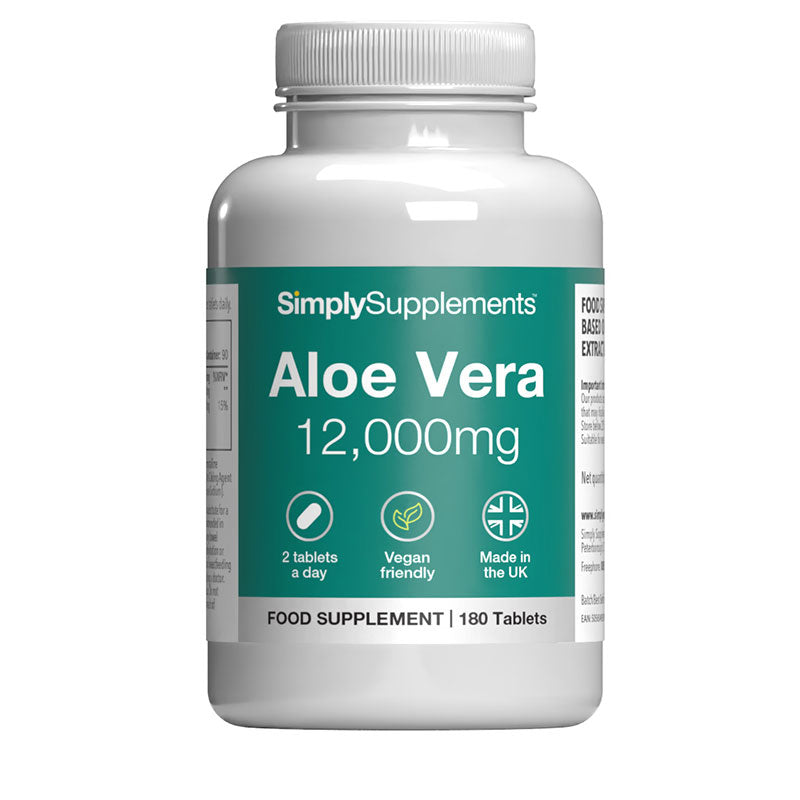 Simply Supplements Aloe Vera Tablets 12,000mg
