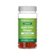 Simply Supplements Apple Cider Vinegar gummies food supplement with vitamin C and chromium, apple flavour, 60 gummies, suitable for vegans