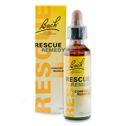 Bach Rescue Remedy bottle and packaging on a white background