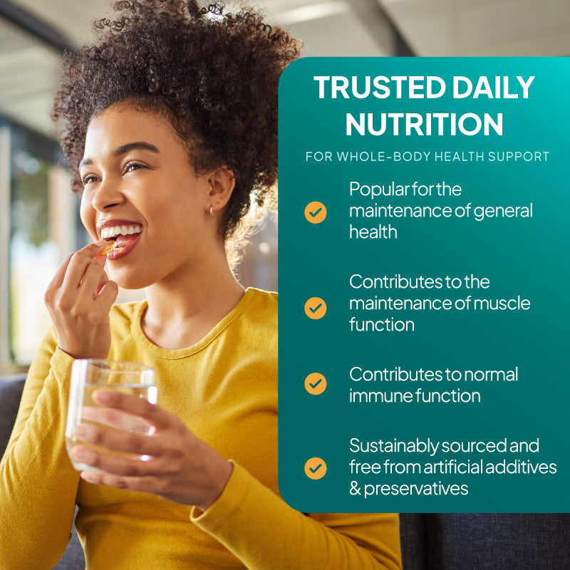 Cod Liver Oil Capsules contributes to the maintenance of muscle function