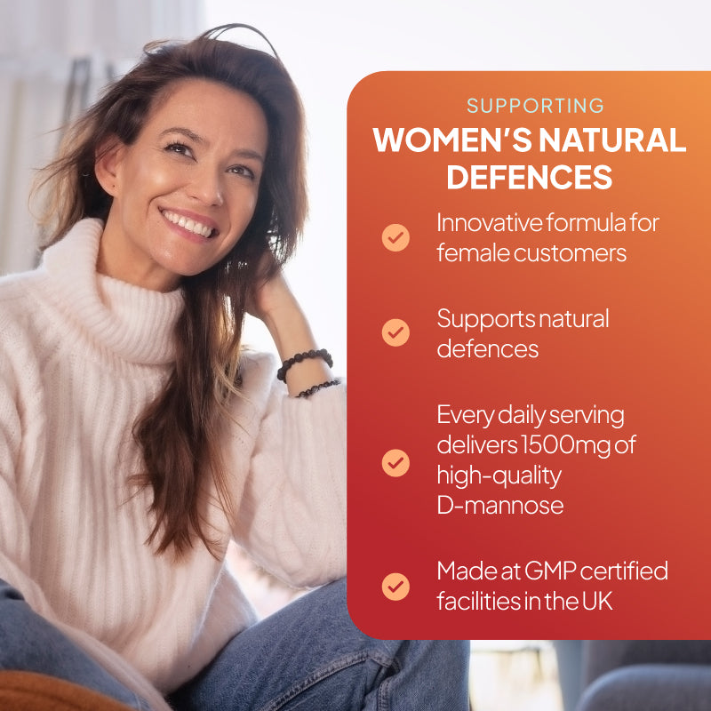 Innovative formula for females to support natural defences, with 3 billion friendly bacteria's.