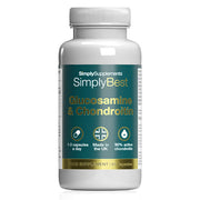 Simply Supplements SimplyBest Glucosamine 500mg and Chondroitin 400mg food supplement, 60 capsules.