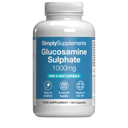 Simply Supplements Glucosamine Sulphate 1000mg Front Label