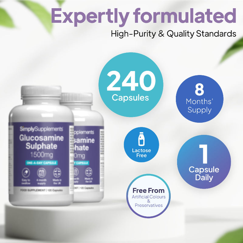 Simply Supplements Glucosamine Sulphate 1,500mg 240 Capsules
