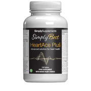 Simply Best HeartAce Plus heart health food supplement 120 tablets and added plant sterols on front label