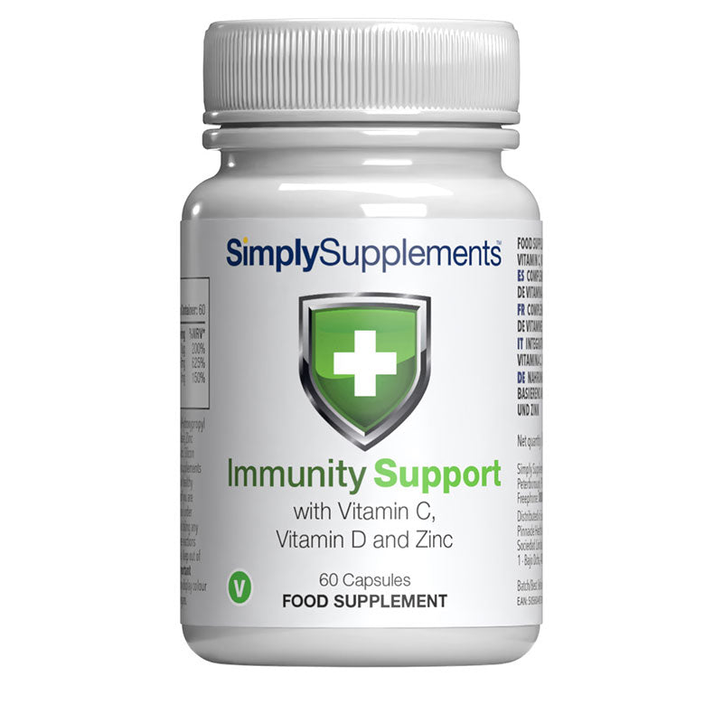 Immunity Support with Vitamin C, Vitamin D & Zinc | Vegan Capsules ...