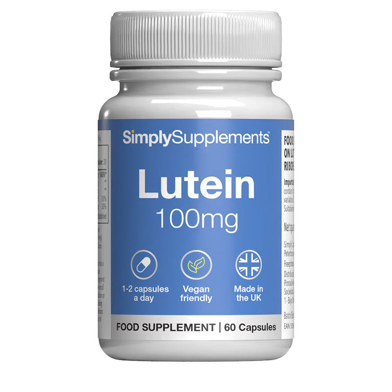 Simply Supplements Lutein Product on a white background