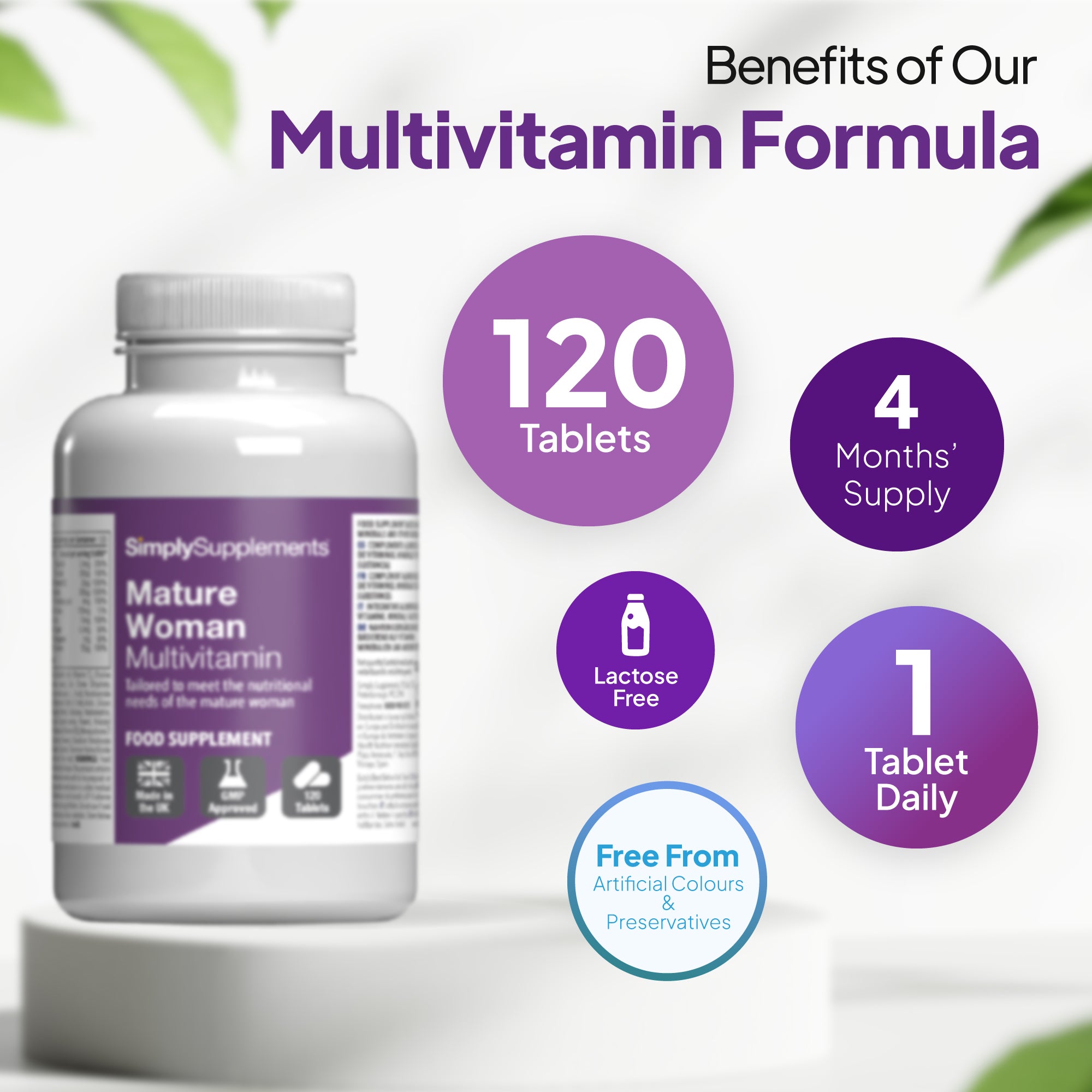 Mature Woman Multivitamin. 120 tablets