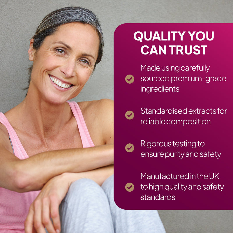 Simply Supplements Menapol Plus is made using carefully sourced premium-grade ingredients
