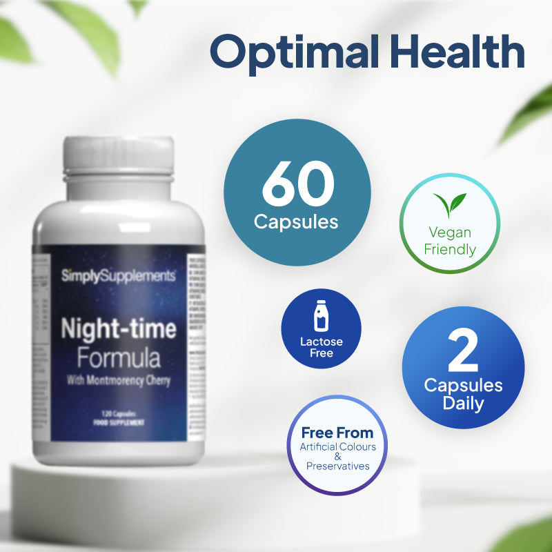 Simply Supplement night-time formula with 60 capsules.