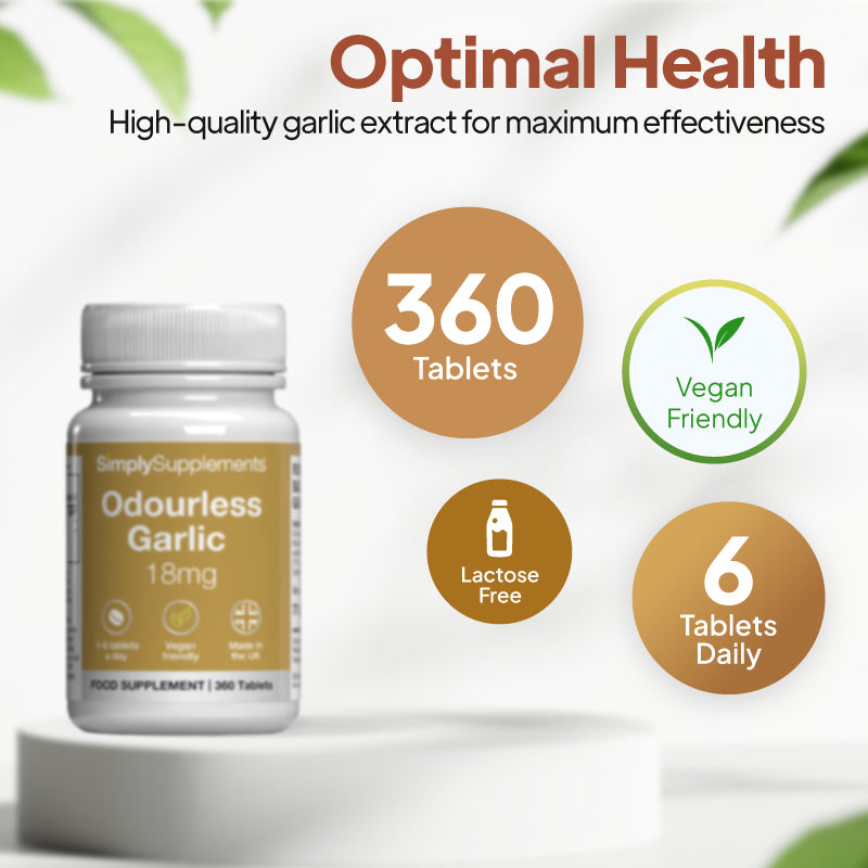 High-quality garlic extract for maximum effectiveness. 360 tablets.