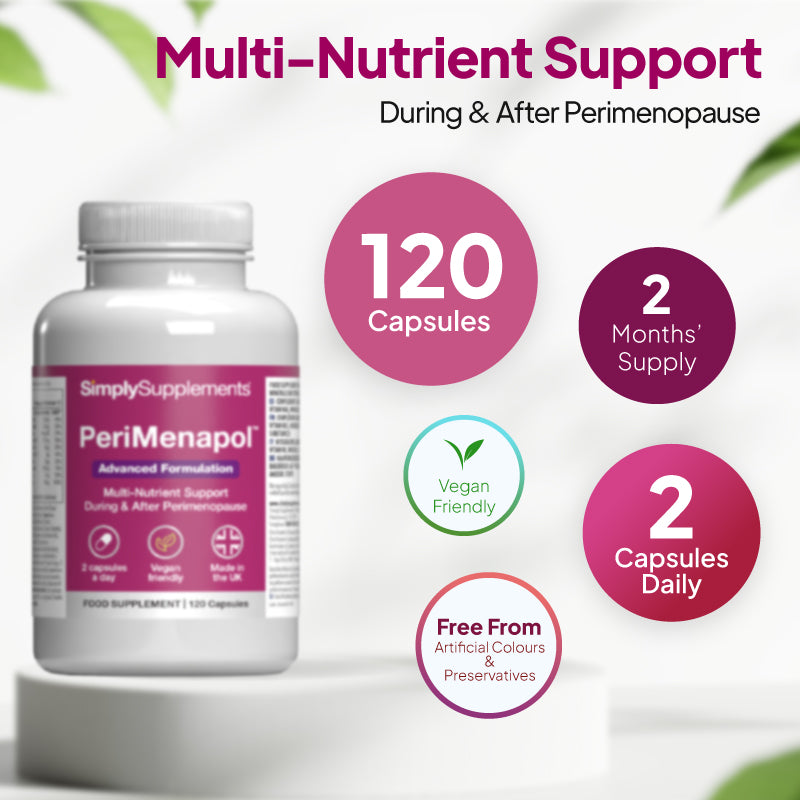 PeriMenapol is a multi-nutrient support for during & after perimenopause