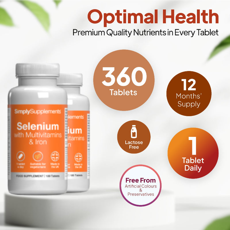 Premium quality selenium product with 360 tablets