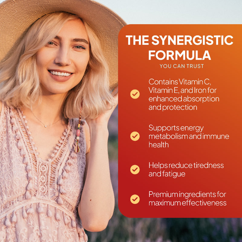 Simply Supplements Selenium 220mcg with Multivitamins & Iron
supports energy metabolism and immune health whilst helping reduce tiredness and fatigue