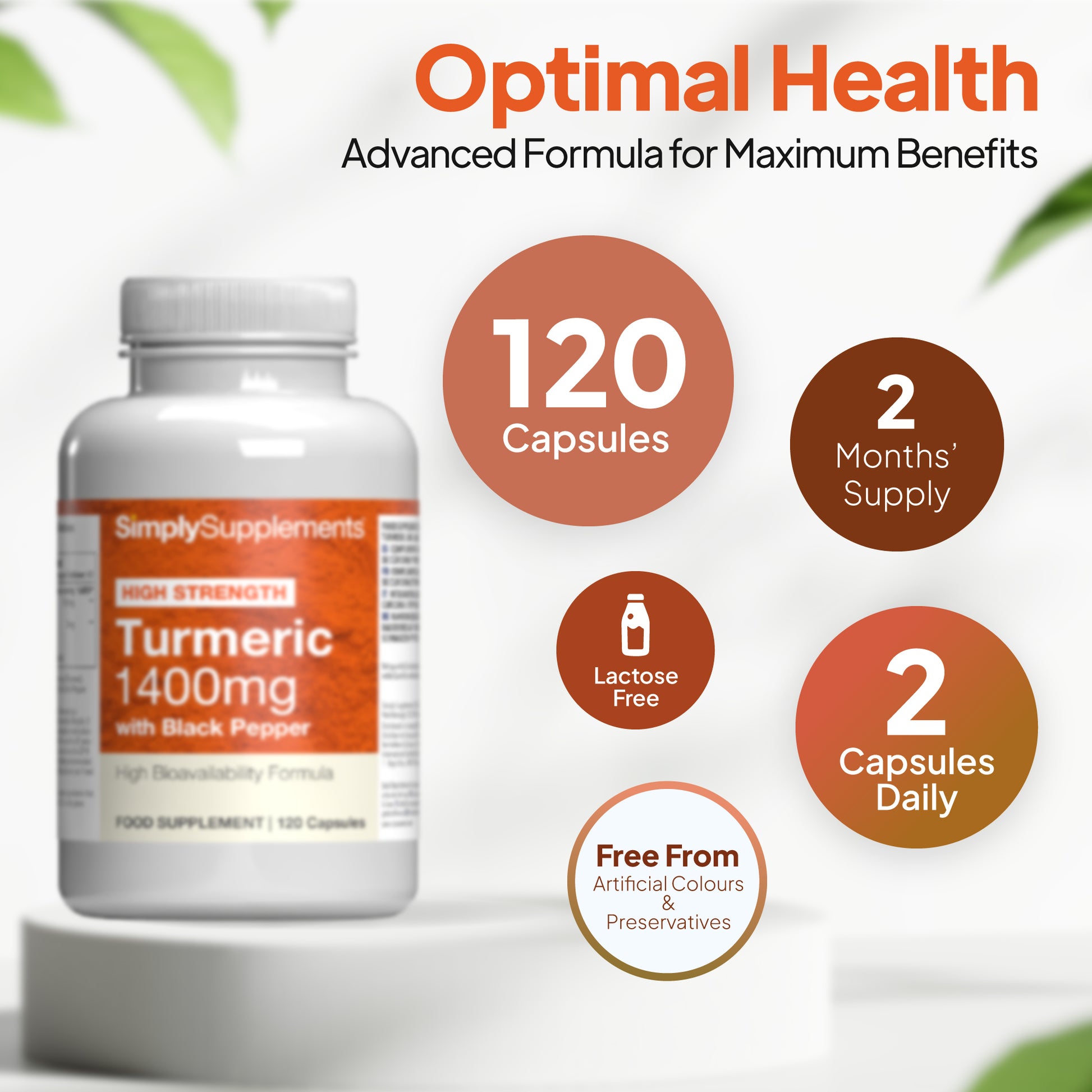 Advanced formula for maximum benefits. 120 capsules.