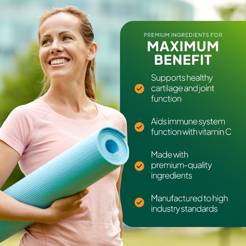 Vegan Glucosamine aids immune system function with vitamin c