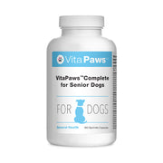 VitaPaws Complete for Senior Dogs supplement bottle on a white background