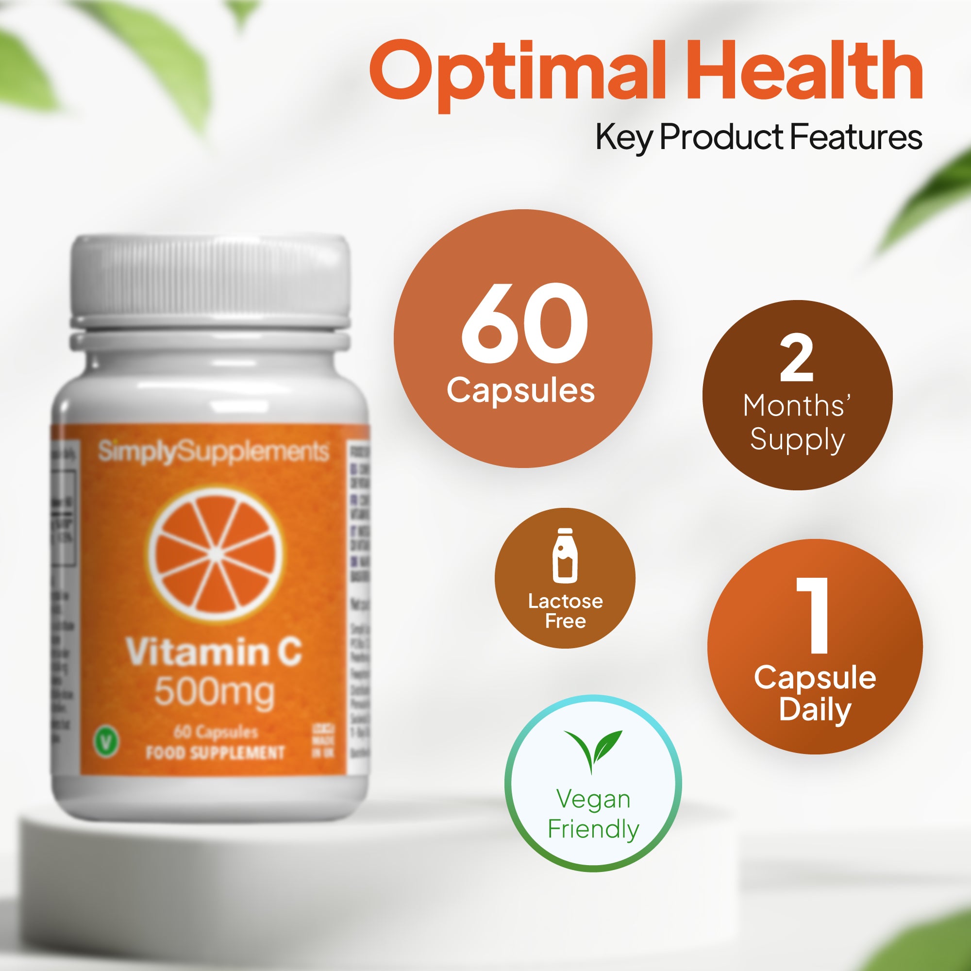 60 capsules. 2 months supply take 1 capsule daily