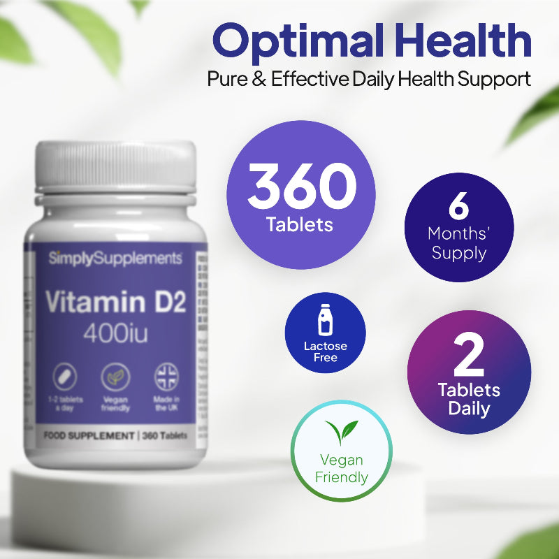 Simply Supplements Vitamin D Tablets 400iu 360 tablets