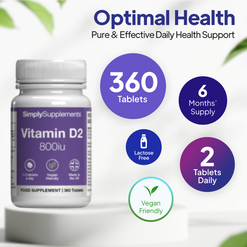 Simply Supplements Vitamin D Tablets 800iu 360 tablets