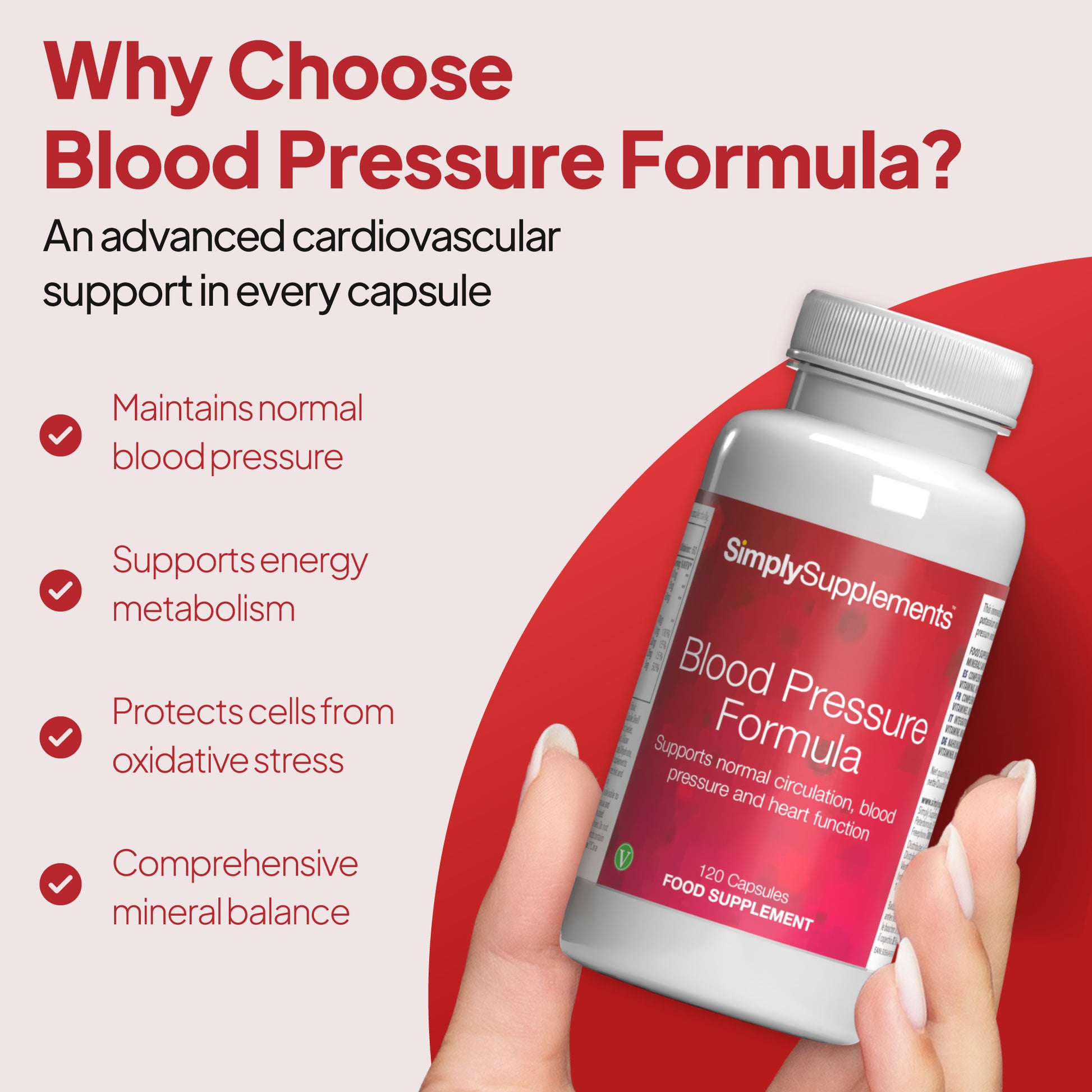 An advanced cardiovascular support in every capsule. Maintains normal blood pressure, energy metabolism and protects cells from oxidative stress.