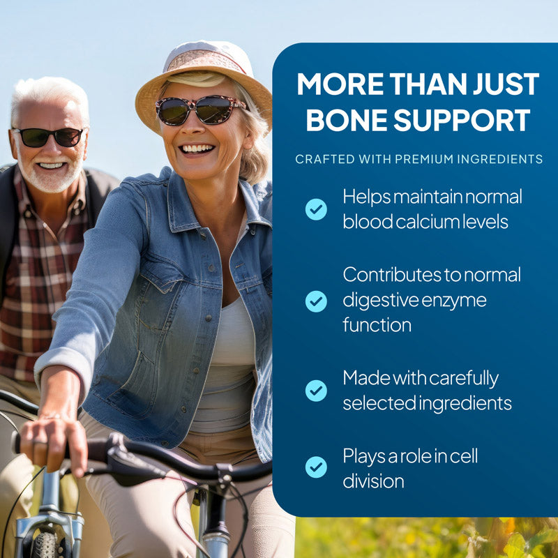 calcium with vitamin d supports blood, digestion and plays a role in cell division